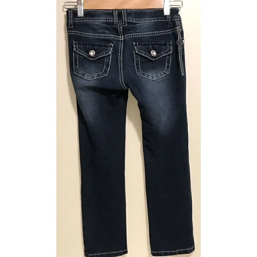 Xhilaration Dark Denim Wash Jeggings Jeans Size 10
